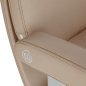 Professionele kappersstoel Omega Astra beige hydraulisch voor comfortabel werken en klantcomfort in de professionele kapsalon