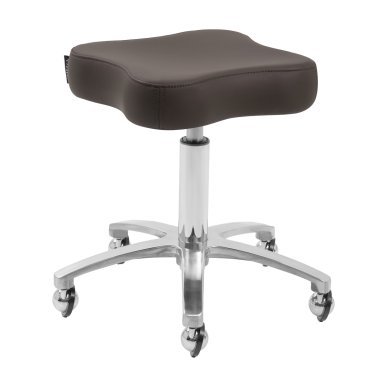Professionele draaistoel Omega Supremo bruin voor kapsalon, beauty-, nagel-, barber- en tattoostudio voor comfortabel werken