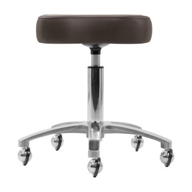 Professionele draaistoel Omega Supremo bruin voor kapsalon, beauty-, nagel-, barber- en tattoostudio voor comfortabel werken