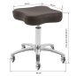 Professionele draaistoel Omega Supremo bruin voor kapsalon, beauty-, nagel-, barber- en tattoostudio voor comfortabel werken Professionele draaistoel Omega Supremo bruin voor kapsalon, beauty-, nagel-, barber- en tattoostudio voor comfortabel werken