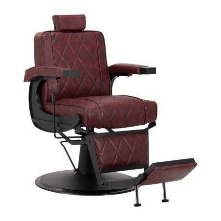 Barberstoel Hair System BM88066B bruin voor professionele barbershop en kapsalon met stabiele klantpositionering