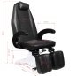 Hydraulische podologiestoel 112 zwart voor professionele pedicurepraktijk, podologie en behandelruimte in salon Hydraulische podologiestoel 112 zwart voor professionele pedicurepraktijk, podologie en behandelruimte in salon