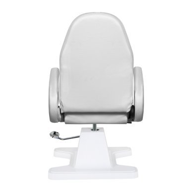 Hydraulische podologiestoel 112 grijs voor professionele pedicurepraktijk, podologie en behandelruimte in salon