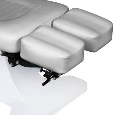 Hydraulische podologiestoel 112 grijs voor professionele pedicurepraktijk, podologie en behandelruimte in salon