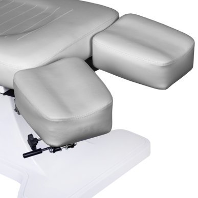 Hydraulische podologiestoel 112 grijs voor professionele pedicurepraktijk, podologie en behandelruimte in salon