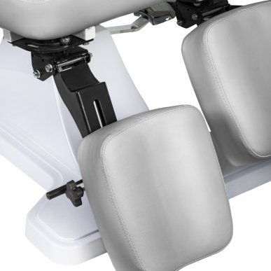 Hydraulische podologiestoel 112 grijs voor professionele pedicurepraktijk, podologie en behandelruimte in salon