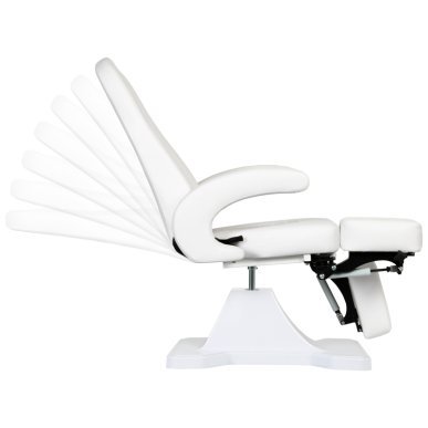Hydraulische podologiestoel 112 wit voor professionele pedicurepraktijk, podologie en behandelruimte in salons