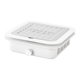 Inbouwstofafzuiger Momo P30 60W wit voor professionele nagelstudio, beautysalon en praktijkwerk met meer werkcomfort