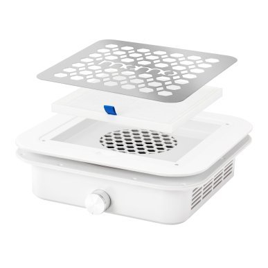 Inbouwstofafzuiger Momo P30 60W wit voor professionele nagelstudio, beautysalon en praktijkwerk met meer werkcomfort