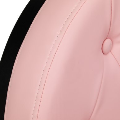 Barberstoel Gabbiano President roze en zwart voor professionele kapsalons, barbershops en comfortabele klantenpositionering