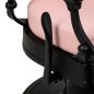 Barberstoel Gabbiano President roze en zwart voor professionele kapsalons, barbershops en comfortabele klantenpositionering