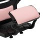 Barberstoel Gabbiano President roze en zwart voor professionele kapsalons, barbershops en comfortabele klantenpositionering