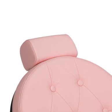 Barberstoel Gabbiano President roze en zwart voor professionele kapsalons, barbershops en comfortabele klantenpositionering