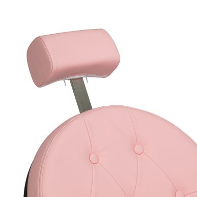 Barberstoel Gabbiano President roze en zwart voor professionele kapsalons, barbershops en comfortabele klantenpositionering