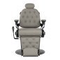 Barber chair Gabbiano Francesco grey with a black base