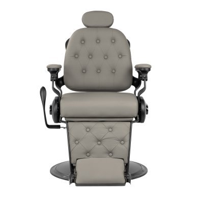 Barber chair Gabbiano Francesco grey with a black base
