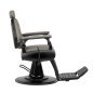 Barber chair Gabbiano Francesco grey with a black base