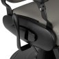 Barber chair Gabbiano Francesco grey with a black base