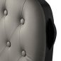Barber chair Gabbiano Francesco grey with a black base