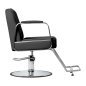 Professionele kappersstoel Gabbiano Acri zwart voor kapsalon, barber en beauty studio, professionele saloninrichting