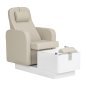 Professionele pedicurestoel Sillon Elysia SPA crème voor comfortabel werken in kapsalon, praktijk en beautystudio