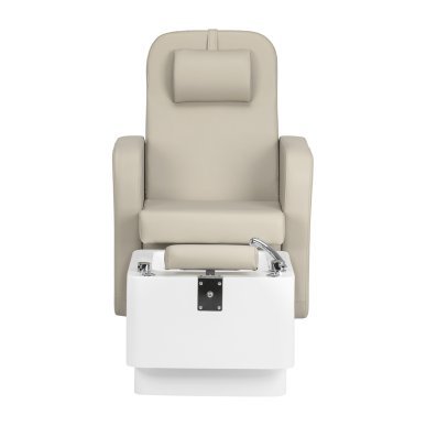Professionele pedicurestoel Sillon Elysia SPA crème voor comfortabel werken in kapsalon, praktijk en beautystudio