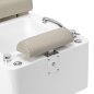 Professionele pedicurestoel Sillon Elysia SPA crème voor comfortabel werken in kapsalon, praktijk en beautystudio
