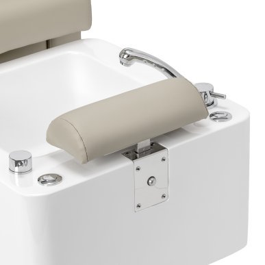 Professionele pedicurestoel Sillon Elysia SPA crème voor comfortabel werken in kapsalon, praktijk en beautystudio