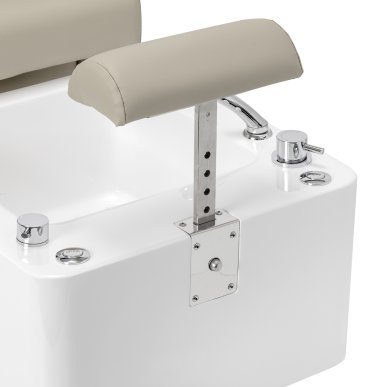 Professionele pedicurestoel Sillon Elysia SPA crème voor comfortabel werken in kapsalon, praktijk en beautystudio