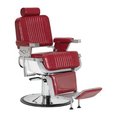 Professionele barberstoel Gabbiano Royal X rood voor kapsalon, barber en beauty studio met comfortabel professioneel salonwerk