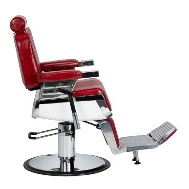 Professionele barberstoel Gabbiano Royal X rood voor kapsalon, barber en beauty studio met comfortabel professioneel salonwerk