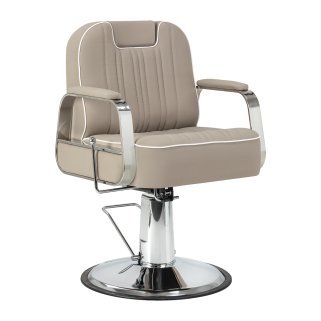 Professionele barberstoel Gabbiano Rufo beige voor kapsalon, barber, praktijk en beauty studio met comfortabel werken