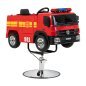Kinderkappersstoel Gabbiano brandweerwagen voor kapsalon en barber, met comfortabele klantpositionering en verzorgde Kinderkappersstoel Gabbiano brandweerwagen voor kapsalon en barber, met comfortabele klantpositionering en verzorgde