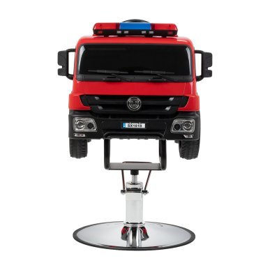 Kinderkappersstoel Gabbiano brandweerwagen voor kapsalon en barber, met comfortabele klantpositionering en verzorgde