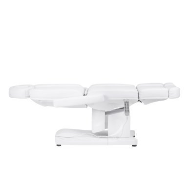 Elektrische behandelstoel Azzurro 708A met 4 motoren voor professioneel salonwerk, podologie en fysiotherapie wit