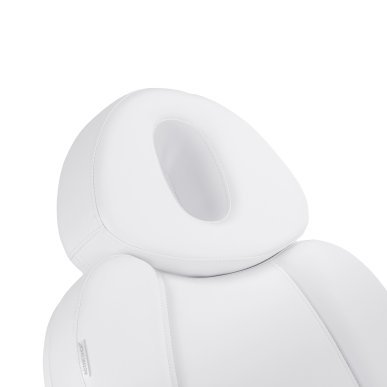 Elektrische behandelstoel Azzurro 708A met 4 motoren voor professioneel salonwerk, podologie en fysiotherapie wit