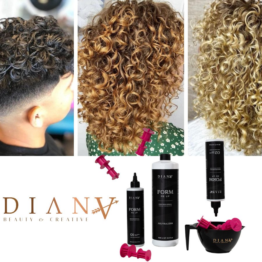 Form me up Organic Curl & Wave Perm Set 1000ml neutral + 01 natural hair 300ml + 02 treated hair 300ml