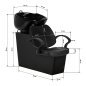 Hairdressing wash unit Hair System Borneo black