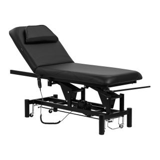 Professionele elektrische massagetafel Azzurro 684A met 1 motor, zwart, voor massage, salon, SPA en fysiotherapie