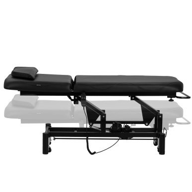 Professionele elektrische massagetafel Azzurro 684A met 1 motor, zwart, voor massage, salon, SPA en fysiotherapie