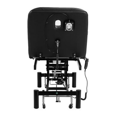 Professionele elektrische massagetafel Azzurro 684A met 1 motor, zwart, voor massage, salon, SPA en fysiotherapie