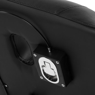 Professionele elektrische massagetafel Azzurro 684A met 1 motor, zwart, voor massage, salon, SPA en fysiotherapie