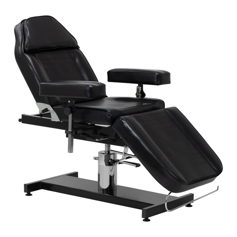 Professionele hydraulische tattoo stoel Pro Ink 210DH zwart met wiegfunctie voor salon, studio en specialistisch gebruik Professionele hydraulische tattoo stoel Pro Ink 210DH zwart met wiegfunctie voor salon, studio en specialistisch gebruik