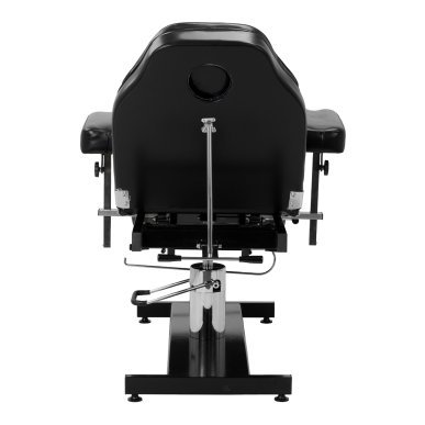 Professionele hydraulische tattoo stoel Pro Ink 210DH zwart met wiegfunctie voor salon, studio en specialistisch gebruik