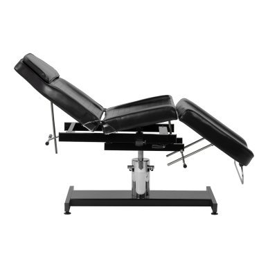 Professionele hydraulische tattoo stoel Pro Ink 210DH zwart met wiegfunctie voor salon, studio en specialistisch gebruik