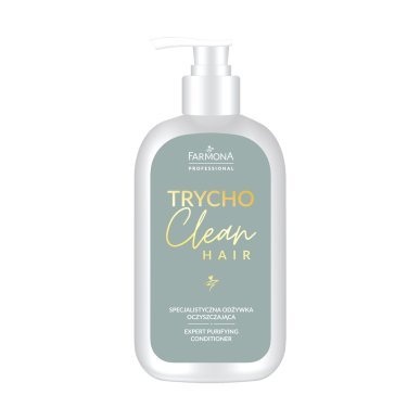 Reinigende conditioner Farmona TRYCHO CLEAN 900 ml voor vette hoofdhuid, minder talg en licht, zacht en glanzend haar