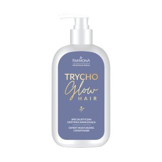 Hydraterende conditioner Farmona TRYCHO GLOW 900 ml voor professionele haarverzorging met regeneratie, zachtheid en glans