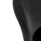 Professionele stoel 4Rico Linea zwart met velours bekleding voor salon, receptie, wachtkamer, kantoor en interieur