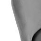 Comfortabele stoel 4Rico Linea grijs met velours bekleding voor salon, receptie, wachtruimte, kantoor of interieur