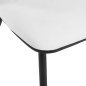 Professionele stoel 4Rico Linea wit met velours bekleding en zwarte poten voor beautysalon, receptie, kantoor en interieur Professionele stoel 4Rico Linea wit met velours bekleding en zwarte poten voor beautysalon, receptie, kantoor en interieur